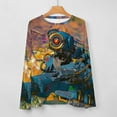 thumbnail image 5 of Apex Legends Pathfinder Women's Pajama Top 3D Digital Print Sleepwear Trendy Crewneck Pullovers Long Sleeve Shirts 3XL, 5 of 8