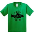 thumbnail image 3 of Inktastic Lucky Fishing Shirt Fish Youth T-Shirt, 3 of 5