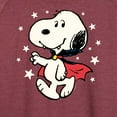 thumbnail image 3 of Peanuts - Snoopy Vampire Stars Glow In The Dark - Women's Lightweight French Terry Long Sleeve Shirt, 3 of 6