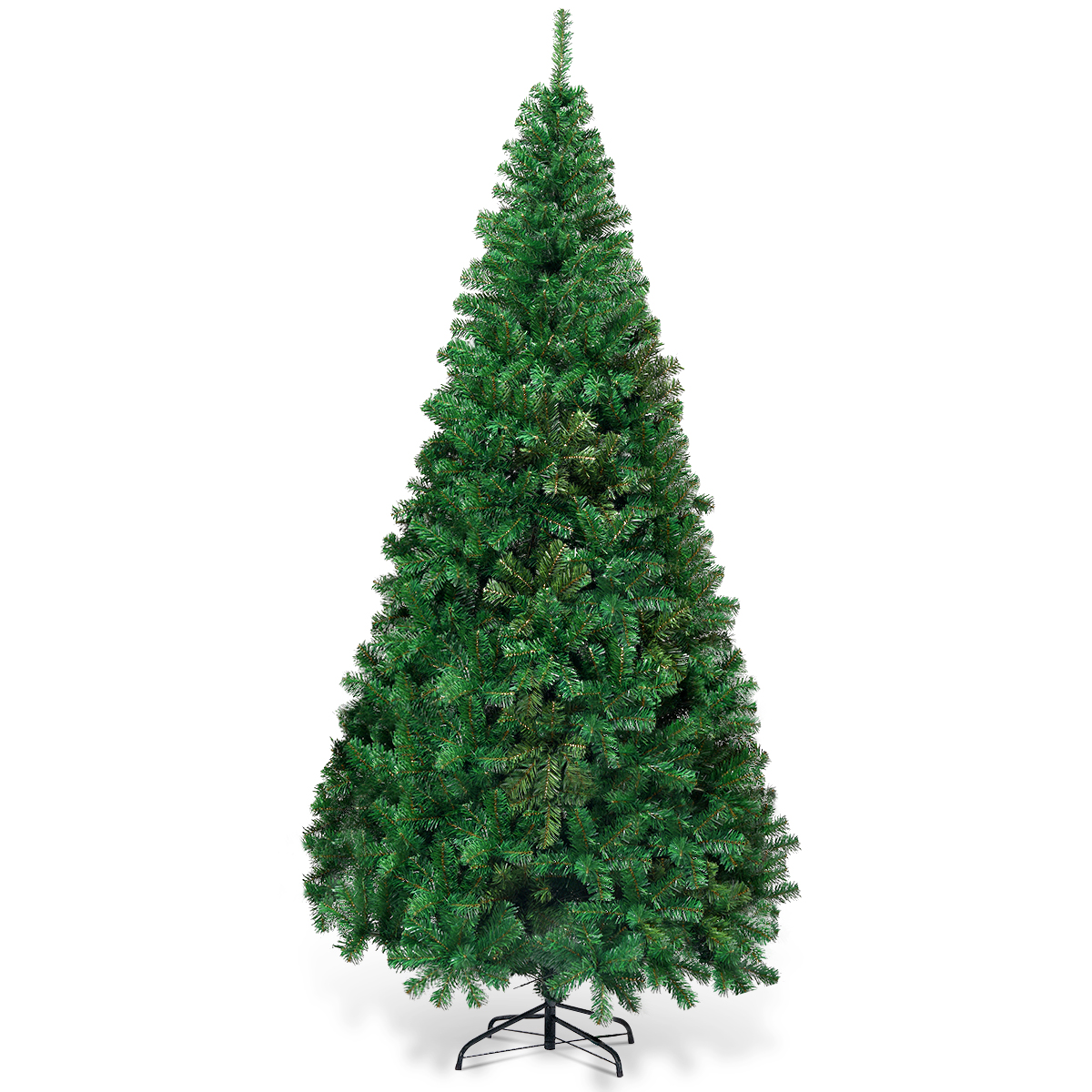 Costway 8Ft Artificial PVC Christmas Tree Stand Indoor Outdoor Green - image 2 of 10