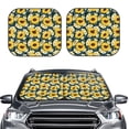 thumbnail image 2 of Naloa Insects Of Flowers Print 2-Piece Windshield Sunshade,Foldable Car Front Window Sun Shades,for Most Sedans SUV Truck-Medium, 2 of 6