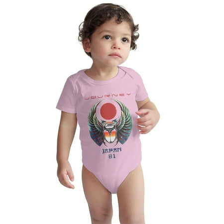 

Journey Baby Onesie Japan Captured Album Tour Toddler Baby Boys Girls Short-Sleeve Bodysuits Cotton Romper Pink 18 Months