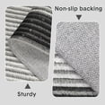 thumbnail image 2 of 5x7 Abstract Area Rug – Washable Low-Pile Modern Rug, Non-Slip, Non-Shedding Soft Carpet, Minimalist Bordered Foldable Design for Living Room, Bedroom, Dining Room – Black + Gray, 2 of 8