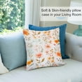 thumbnail image 7 of 2PCS Floral Colorful Flower Two Sided Printing Pillow Cover，Birthday Gifts for Girlfriend Polyester Square Decorative Waist Pillowcase 18"x 18", 7 of 7