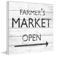 thumbnail image 2 of Marmont Hill Market Is Open White Wood Wall Art, 2 of 7