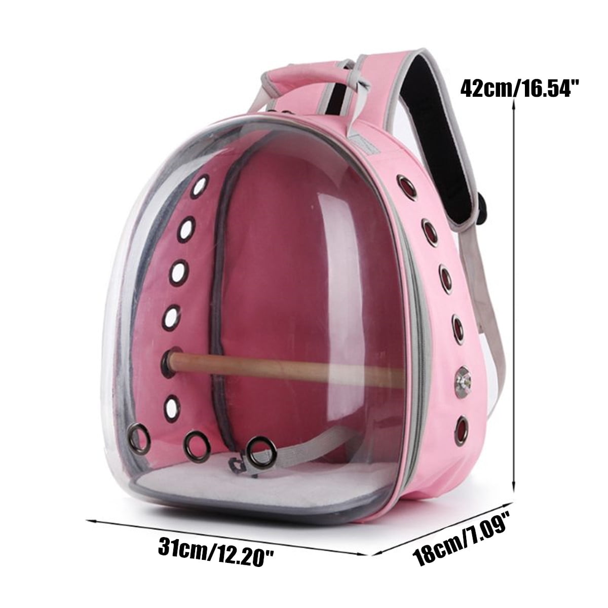 EAPTS Pet Parrot Carrier Bird Travel Bag Space Capsule Transparent Backpack Breathable 360/° Sightseeing