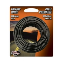 ROAD POWER 33 Ft. 18 Ga. PVC-Coated Primary Wire, Black 55667333