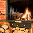 thumbnail image 3 of Heavy Duty 32 inch Long Campfire Bonfire Poker Stick 25 Inch Fireplace Tong with Travel Bag, Fire Pit Wood Stove Accessories Tools Log Grabber, Rust Resistant, Black Finish for Indoor and Outdoor use, 3 of 9