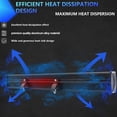 thumbnail image 3 of Mistaha 20-Inch 528W E6 Ultra-Thin LED Work Light for Vehicles, IP67 Waterproof, Black Die-cast Aluminum Shell, 6000K Color Temperature, 3 of 6