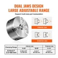 thumbnail image 4 of VEVOR 6'' 3-Jaw Lathe Chuck Self-Centering Lathe Chuck for Grinding Drilling, 4 of 7