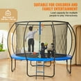 thumbnail image 2 of KFFKFF 10FT Outdoor Recreational Trampoline for Kids with safety Enclosure Net/Ladder Indoors Outdoors Free shipping!, 2 of 9