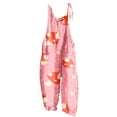 thumbnail image 2 of Flash Jumpsuits for Women 2025 Summer Casual Sleeveless Spaghetti Strap Overalls Mushrooms Print Boho Wide Leg Jumpsuits with Pockets Loose Fit Comfy Rompers Dressy Trendy Outfits Beach Clothes, 2 of 5