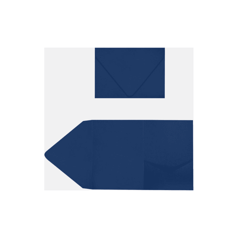 LUXPaper A7 Pocket Invitations, 5 x 7, Navy Blue, 140 Pack