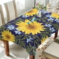 thumbnail image 4 of GZHJMY Sunflower Tablecloth, Rectangle Waterproof Washable Polyester Table Cover for Picnic Dinner Holiday Party Decor, 60 x 120 Inch, 4 of 7