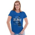 thumbnail image 3 of Delaware Lighthouse Cool DE Map Shape Womens Fitted Plus Size Graphic Tee Brisco Brands 2X, 3 of 5