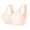 Beige, variant on Women's Front Snap Maternity Bra, Floral Lace Vest Style Comfort Nursing Lingerie