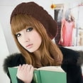 thumbnail image 4 of Elegant Ladies Wool Beret Knit Hat for Autumn Winter Season Warm Soft Comfortable Fashion Headwear Accessory, 4 of 7
