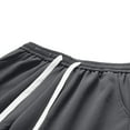 thumbnail image 3 of Cmfcve Men's Plus Size Shorts Loose Versatile Gym Shorts Pocket Elastic Waist Straight Pants, 3 of 5