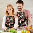 thumbnail image 3 of Boston Terrier Dog with Pioneer Flower Apron-Garden Aprons for Women with Pockets-Cotton Linen Waterproof Kitchen Cooking Gardening Aprons Adjustable for Kitchen,Cooking,BBQ and Salon 33x27 Inch, 3 of 7