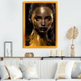 thumbnail image 2 of Designart Sensual Liquid Gold Woman IV Framed Wall Art, 2 of 5