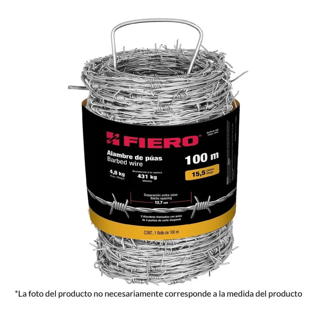 Alambre De Puas Cal. 15 300 Mt Fiero 44887