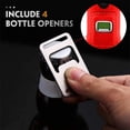 thumbnail image 5 of Neoprene Beer Bottle Cooler Sleeve With with Stitched Fabric Edges,Zipper Bottle Jackets, Keeps Beer Cold and Hands Warm For 330ml Standard Beer Bottles Outdoor Party Red, 5 of 7