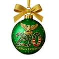 thumbnail image 5 of Dserhfy United States 250th Anniversary Ornament 250th Anniversary Acrylic Christmas Ball Ornament Patriotic Christmas Tree Hanging Decor, 5 of 8