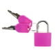thumbnail image 3 of Candado de acero para maleta, con llave, multicolor, 2 llaves, resistente al agua Rosado, 3 of 9