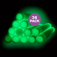 thumbnail image 3 of Micrency 36pcs Green Foam LED Glow Sticks - Constant Light, LED Light-Up Decor for Halloween, Christmas, Weddings, Concerts & Party Supplies | Glow in The Dark Bulk Pack, 3 of 8