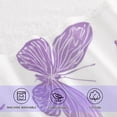 thumbnail image 4 of Qxltty Purple Butterfly Bath and Hand Towel Set 100% Cotton Towels for Bathroom Soft Durable and Absorbent, 4 of 7