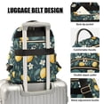 thumbnail image 3 of FORMRS Mini Backpack Purse for Women Quilted Travel Daypack Casual Shoulder Bag, Blue Floral Lemons, 3 of 7