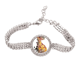 thumbnail image 1 of Colorful Peacock arte animal silueta Pulsera de tobillera de cadena de tenis, joyería de diamantes, 1 of 3