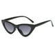 thumbnail image 2 of Gafas de sol con montura triangular y diseño de ojo de gato para mujer y niña, UV400, 2017 Gris Negro, 2 of 9