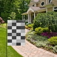 thumbnail image 2 of Yayeee Garden Flag 12" x 18" Double Sided Outdoor Yard Lawn Holiday Decorations, Black and Grey Plaid Pattern, 2 of 6