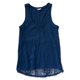 thumbnail image 1 of Aeropostale Womens Lacey Back Tank Top, Azul, X-Large Aeropostale Camiseta sin mangas, 1 of 2