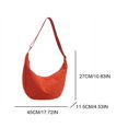 thumbnail image 2 of Bolso de nailon con correa ajustable para mujer con cremallera Hobo Bag Sling Bag, 2 of 9