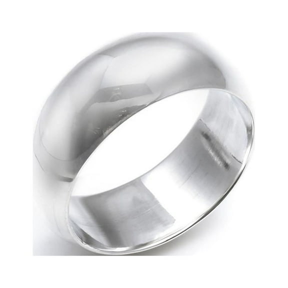 Silverly Women's Men's 925 Sterling Silver 7 mm Simple Wedding Band Thumb Ring
