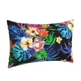 thumbnail image 2 of EasygdpColorful Flowers Polyester Fiber Double-Sided Pillowcase,Super Soft,Comfortable And Luxurious Pillowcase,Not Easy To Break Or Deform- 16"X24", 2 of 9