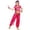 Hot Pink, variant on Girls Ethnic Dance Outfits Belly Dance Performance Wear For Kids Stage Show Traditional Folk Dress Young Girls Outfits