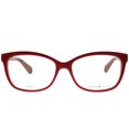 Kate Spade Low Bridge Fit Plastic Womens CatEye Eyeglasses Red 52mm