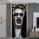 thumbnail image 2 of Cubierta de puerta de miedo, pegatinas de puerta de monja 3d extraíbles de Halloween, pegatina de papel tapiz de fantasmas horribles espeluznantes, accesorios de fiesta de Halloween, decoraci, 2 of 9