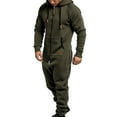 thumbnail image 2 of Men Onesie Hoodie Zip Jumpsuit Winter Casual Hooded Romper Playsuit zhangyuxiang LED, 2 of 2