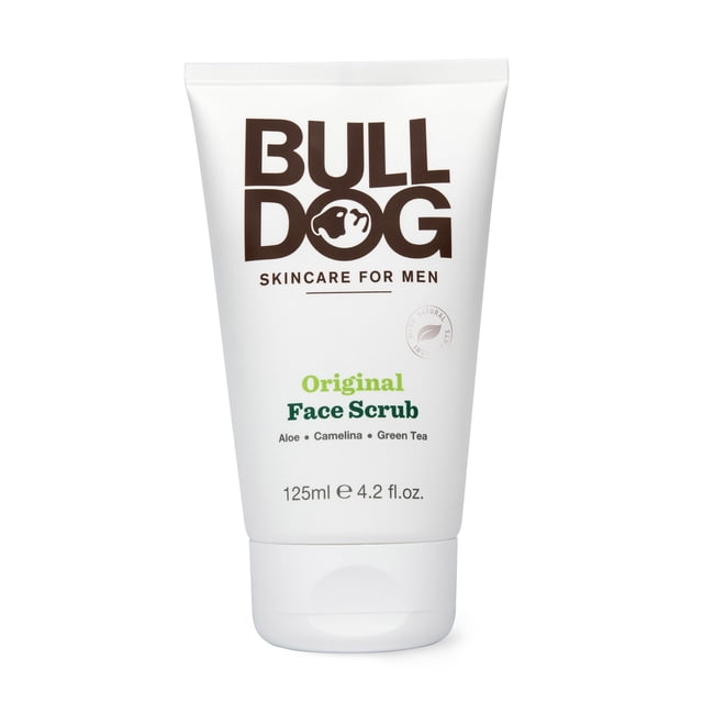 Exfoliante Facial Bulldog para Hombres 4.2 oz Sin Colorantes Artificiales Ni Fragancias Sintéticas