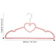 thumbnail image 5 of 10 pcs Plastic Heart Hangers Coat Hangers Clothes Hangers Dress Hanging Hangers for Home, 5 of 6