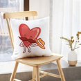 thumbnail image 5 of LALILO Throw Pillow Covers Heart Character With And Greeting Cute Cushion Cover 18" x 18", 483 Pack, 5 of 6