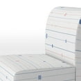 thumbnail image 3 of Designart "White Horizontal Striped" Upholstered Patterned Accent Chair and Arm Chair, 3 of 5