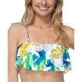 thumbnail image 2 of Raisins BLUE Juniors' Palm Springs Flounce Bikini Swim Top, US Large, 2 of 2