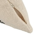 thumbnail image 4 of Creative Co-Op Square Cotton and Jute Pillow with Embroidered "All You Need …" Text, White, 4 of 4