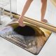 thumbnail image 4 of Alfombra de baño con efecto visual 3D | Superabsorbente y antideslizante para ducha y entrada | Felpudo impermeable de secado rápido de 40 x 60 cm para decoración del hogar, 4 of 6
