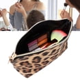 thumbnail image 3 of Bolsa de maquillaje Ticfox Bolsa de almacenamiento de maquillaje portátil Estampado de leopardo, 3 of 8